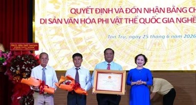 Nghề làm trống Bình An được công nhận Di sản Văn hóa Phi vật thể Quốc gia